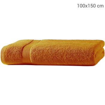 Preview: Asciugamano da bagno, 100 x 150 cm 100% cotone di lusso, con 2 bordi, terra