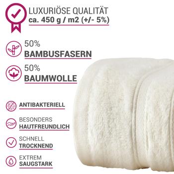 Preview: Sauna towel, 50% bamboo & 50% cotton, 70 x 200 cm, natural