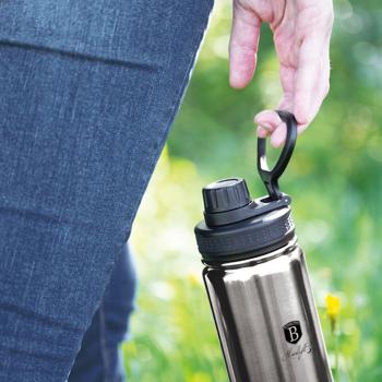 Preview: set of 2 Robust 540ml stainless steel drinking bottle / sports bottle: Durable, tasteless & ideal for fitness, outdoor & office, leak-proof & easy to clean