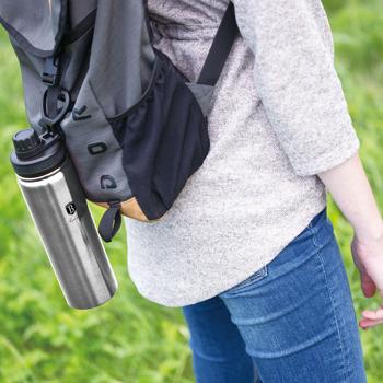 Preview: set of 2 Robust 540ml stainless steel drinking bottle / sports bottle: Durable, tasteless & ideal for fitness, outdoor & office, leak-proof & easy to clean