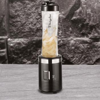 Preview: Frullatore perfetto, nero elegante, 500 ml, lame in acciaio inox di alta qualità, inclusa pratica tazza to-go per persone attive