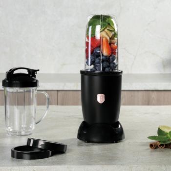 Preview: Stylish multifunctional blender black-rosegold (400W) - Simple one-touch operation, ice crusher - Ideal for smoothies, shakes, soups & more