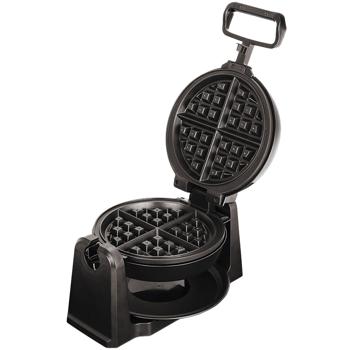 Preview: Stylish rotary waffle iron: powerful 1000 watts, rose gold, for Belgian waffles - for fluffy, perfect waffles like a pro