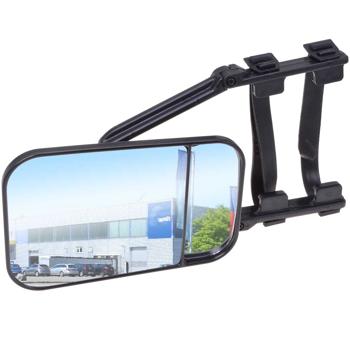 Preview: set di 2 specchietti per caravan e rimorchi per veicoli a motore - destro/sinistro, nero, ABS, convesso/piatto - Guida sicura e visione chiara - Specchietti aggiuntivi affidabili