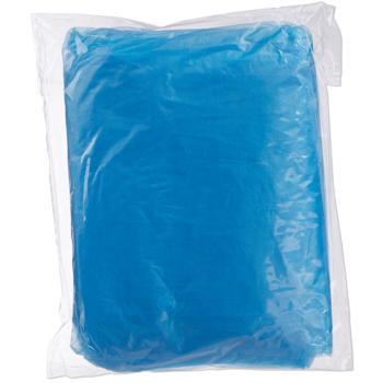 Preview: 8er-Set Notfall Regenponcho - Zuverlässiger Schutz für Wanderungen & Festivals - Blau, PE-Material, Kapuze & Ärmel, 120cm Länge, 20g Gewicht