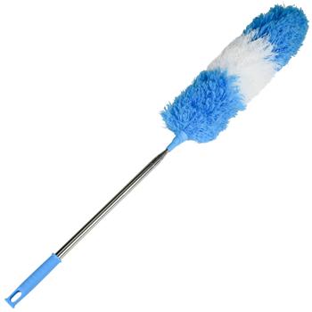 Preview: Piumino flessibile con manico telescopico in acciaio inox, estensibile da 78 a 248 cm, antistatico e lavabile, ideale per soffitti alti e luoghi difficili da raggiungere Preview: Piumino flessibile con manico telescopico in acciaio inox, estensibile da 78 a 248 cm, antistatico e lavabile, ideale per soffitti alti e luoghi difficili da raggiungere