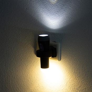 Preview: 2er-Set Akku LED-Taschenlampe: 200lm, Einschaltautomatik, Nachtlicht, schwarz - Automatik Notlicht & Taschenlampe in Einem – Praktisch & Zuverlässig Preview: 2er-Set Akku LED-Taschenlampe: 200lm, Einschaltautomatik, Nachtlicht, schwarz - Automatik Notlicht & Taschenlampe in Einem – Praktisch & Zuverlässig