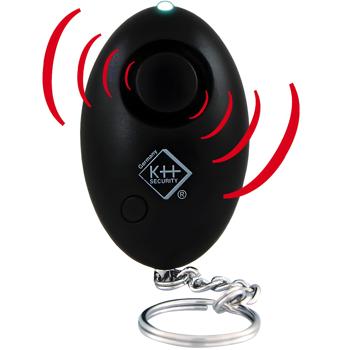 Preview: Allarme personale forte da 120 dB con torcia a LED, nero, sicurezza personale, alta deterrenza