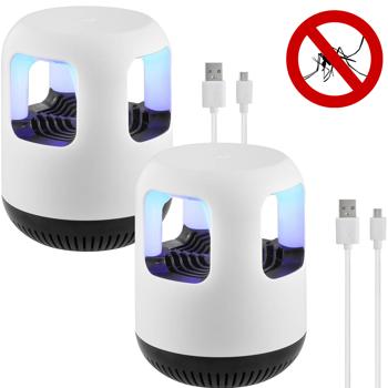 Preview: set di 2 trappole per insetti 2in1 UV e luce notturna, 12,2 x 15,5 cm