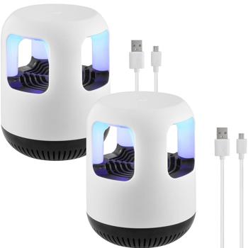 Preview: set di 2 trappole per insetti 2in1 UV e luce notturna, 12,2 x 15,5 cm