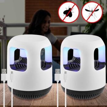 Preview: set di 2 trappole per insetti 2in1 UV e luce notturna, 12,2 x 15,5 cm