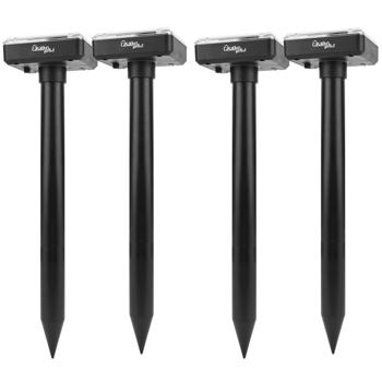 Preview: set of 8 environmentally friendly solar mole repeller with rechargeable battery, 400 Hz, IP44