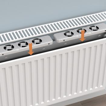 Preview: Heizkörperventilator Erweiterungsset CH7979 - schnelle, gleichmässige Wärmeverteilung - spart Heizkosten - kompatibel mit Basis-Set CH7978