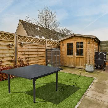 Preview: Tavolo solare da giardino con 410 watt, pratica centrale elettrica da tavolo per balcone e giardino, resistente alle intemperie, fonte di energia sostenibile per elettrodomestici e illuminazione