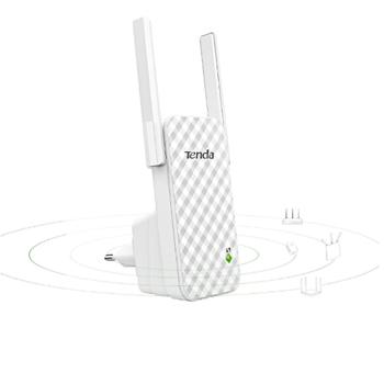 Preview: Leistungsfähiger WLAN Repeater, 300Mbit/s, Wifi Verstärker bis 300m Reichweite, weiss, 2 x starke 3dBi Antennen, kompatibel zu allen WLAN Geräten