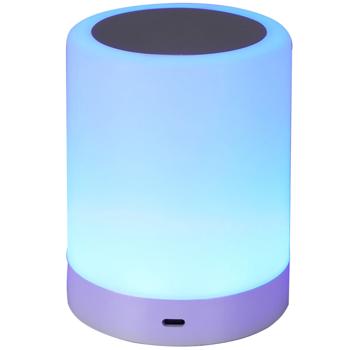 Preview: Lampada da tavolo ricaricabile con funzione touch, 6 diversi colori di luce, dimmerabile