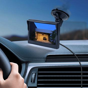 Preview: Telecamera di retromarcia wireless per auto, qualità HD, display a colori da 12,7 cm, sensore AHD, visione notturna IR, ausilio al parcheggio per auto, fuoristrada, roulotte