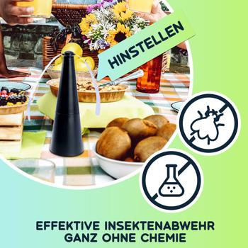 Preview: Akku-Fliegenvertreiber mit 2 Flügeln, tierfreundlicher Fliegenwedler ohne Chemie, Li-Ion Akku, Hinstellen, Aufhängen auf Balkon, Terrasse, im Garten Preview: Akku-Fliegenvertreiber mit 2 Flügeln, tierfreundlicher Fliegenwedler ohne Chemie, Li-Ion Akku, Hinstellen, Aufhängen auf Balkon, Terrasse, im Garten