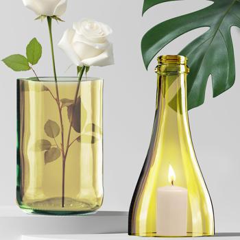 Preview: Premium glass cutter with diamond cutting head & roller holder for clean cuts, variable bottle cutter incl. safety gloves Preview: Premium glass cutter with diamond cutting head & roller holder for clean cuts, variable bottle cutter incl. safety gloves