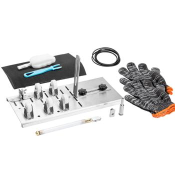 Preview: Premium glass cutter with diamond cutting head & roller holder for clean cuts, variable bottle cutter incl. safety gloves Preview: Premium glass cutter with diamond cutting head & roller holder for clean cuts, variable bottle cutter incl. safety gloves