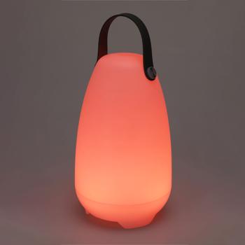 Preview: Lampada di design a batteria - lampada da tavolo ricaricabile, 26 cm: 4 modalità di luce bianca + 16 colori RGB, IP44, atmosferica e resistente alle intemperie - il vostro accento di illuminazione flessibile
