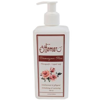 Preview: Savon liquide Rose - Nettoyage doux & hygiénique pour mains - 400ml - Hydratant - Parfum harmonisant & relaxant - Soin quotidien doux