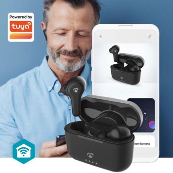 Preview: Casque Bluetooth hybride sans fil 5.3 - ENC+ANC, étui de chargement, noir - Son cristallin, autonomie 36h, contrôle vocal Siri/Google Assistant