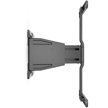 Preview: Support TV Mural Robuste - 43 à 90 Pouces, Entièrement Mobile, Inclinable, Pivotant - Noir - ABS/Acier - VESA, 50kg Max