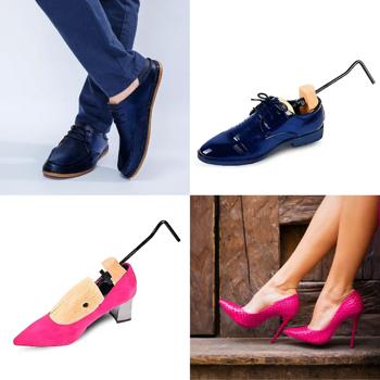 Preview: 2-Wege Schuhspanner aus Zedernholz für Herrenschuhe - Dehnt Länge & Breite - Druckpunkt-Entlastung 12 Löcher, 10 Stöpsel - 100% Echtholz Preview: 2-Wege Schuhspanner aus Zedernholz für Herrenschuhe - Dehnt Länge & Breite - Druckpunkt-Entlastung 12 Löcher, 10 Stöpsel - 100% Echtholz