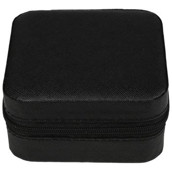 Preview: Portagioie da viaggio, nero-beige, 9,5 x 9,5 x 5 cm