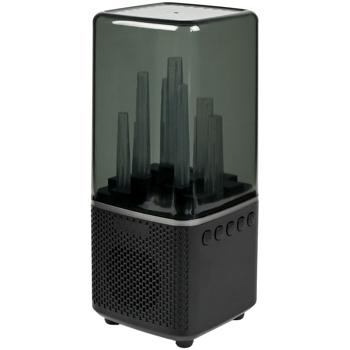 Preview: Enceinte portable Bluetooth avec lumière RGB dynamique - Son clair pour fêtes, événements - USB-AUX-TF - Autonomie 3h - 9 modes lumineux - 22x9x9 cm