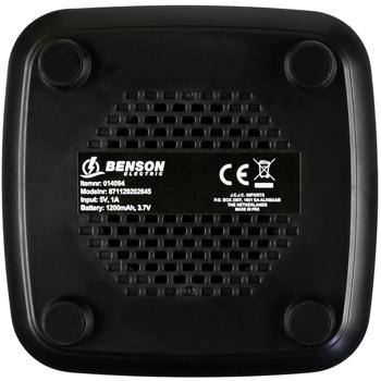 Preview: Enceinte portable Bluetooth avec lumière RGB dynamique - Son clair pour fêtes, événements - USB-AUX-TF - Autonomie 3h - 9 modes lumineux - 22x9x9 cm