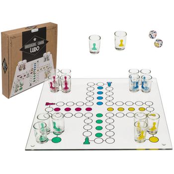 Preview: Ludo drinking game with 16 shot glasses & 2 dice