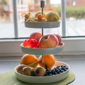 Preview: Efficace trappola per mosche della frutta, 2 pezzi, design a mela, rosso - Elegante trappola per mosche della frutta per il controllo della frutta e dei moscerini della frutta