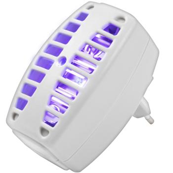 Preview: Mini trappola UV per zanzare e mosche per la presa - Inodore e senza chimica per una protezione affidabile contro gli insetti a casa