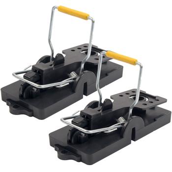 Preview: 4er-Set Mausefallen aus robustem Kunststoff - Effektive Schlagfalle für Innen- & Aussenbereich - Wiederverwendbar, hygienisch & leicht zu reinigen