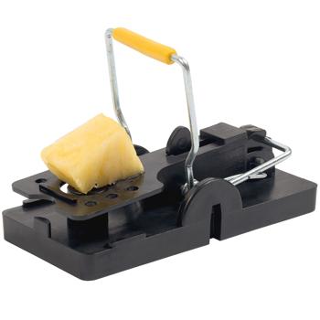 Preview: 2er-Set Mausefallen aus robustem Kunststoff - effektive Schlagfalle für Innen & Aussen - hygienisch, wiederverwendbar - einfache Bedienung & Reinigung