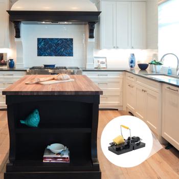 Preview: 4er-Set Mausefallen aus robustem Kunststoff - Effektive Schlagfalle für Innen- & Aussenbereich - Wiederverwendbar, hygienisch & leicht zu reinigen