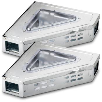 Preview: set of 2 live traps for mice, corner trap