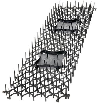 Preview: Dornengitter mit Duftschalen 12 Stück - Tierabwehr für Gemüsebeete, Rasen & Motorraum - 50x15x3 cm - Schützt vor Katzen, Hunden, Mardern, Schnecken