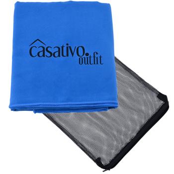 Preview: Quick-drying microfiber towel XL: 180x90cm, blue - Lightweight bath and travel towel for maximum flexibility, very absorbent