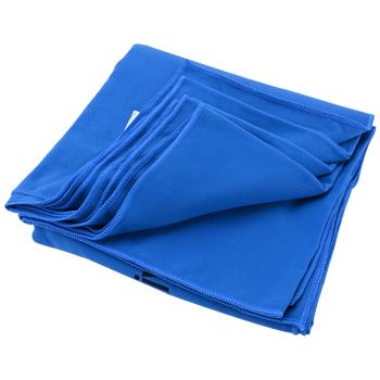 Preview: Quick-drying microfiber towel XL: 180x90cm, blue - Lightweight bath and travel towel for maximum flexibility, very absorbent