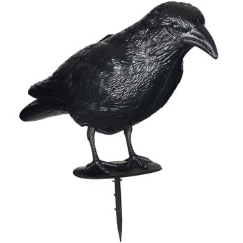 Preview: Efficace deterrente per uccelli con suono: deterrente per corvi ad energia solare per un‘efficace difesa dagli uccelli. Suoni naturali di corvo come deterrente