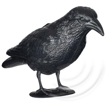 Preview: Efficace deterrente per uccelli con suono: deterrente per corvi ad energia solare per un‘efficace difesa dagli uccelli. Suoni naturali di corvo come deterrente