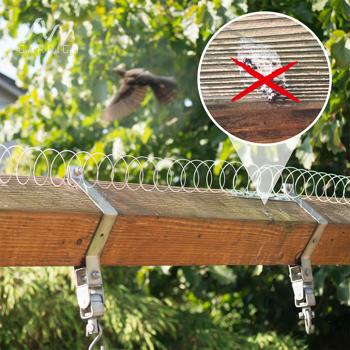 Preview: Spirale repellente per piccioni (acciaio inox, 2,4-5 metri): Protezione dagli uccelli - facile installazione, personalizzabile in modo flessibile, protezione sicura, qualità TOP