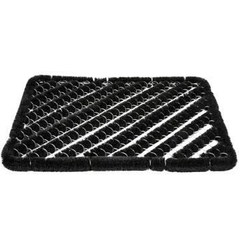 Preview: Paillasson - Poils métalliques robustes & brossage efficace semelles - 40x60cm, noir - Entretien facile intérieur/extérieur Preview: Paillasson - Poils métalliques robustes & brossage efficace semelles - 40x60cm, noir - Entretien facile intérieur/extérieur
