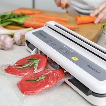 Preview: Vakuumiergerät 110W inkl. 3 Meter Folienrolle – Vakuumierer für Sous-Vide & Marinieren, Schweissnahtbreite 28 cm