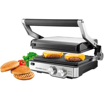 Preview: 2-in-1 premium grill da tavolo e a contatto, acciaio inossidabile, regolatore di temperatura e timer, 2000 W, nero/argento, 3 anni di garanzia del produttore Preview: 2-in-1 premium grill da tavolo e a contatto, acciaio inossidabile, regolatore di temperatura e timer, 2000 W, nero/argento, 3 anni di garanzia del produttore