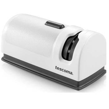 Preview: Elektrischer Profi Messerschärfer 40W - für Stahlmesser mit automatischem Schleifwinkel - hochwertige Keramik-Schleifscheiben, ABS-Kunststoff, schwarz/weiss