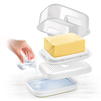 Preview: Butter dish with water cooling, transparent lid